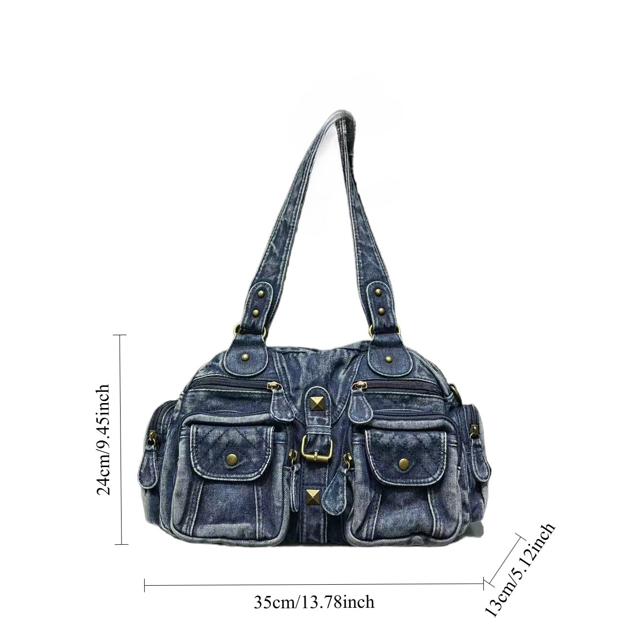 Classy Women's Fashion Denim Washed Distressed Bags
