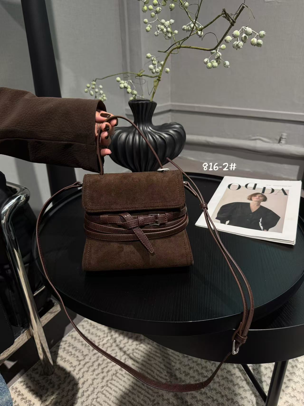 Women's High-grade Retro Suede Portable Fashion Crossbody Bags