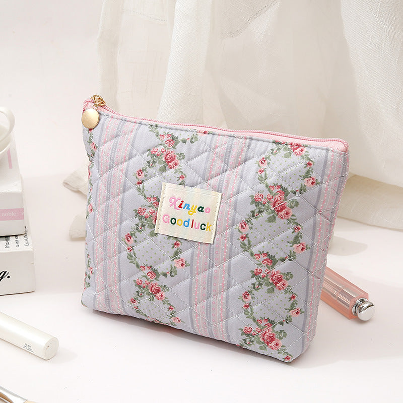 Floral Makeup Large Capacity Sense Convenient Cosmetic Bags
