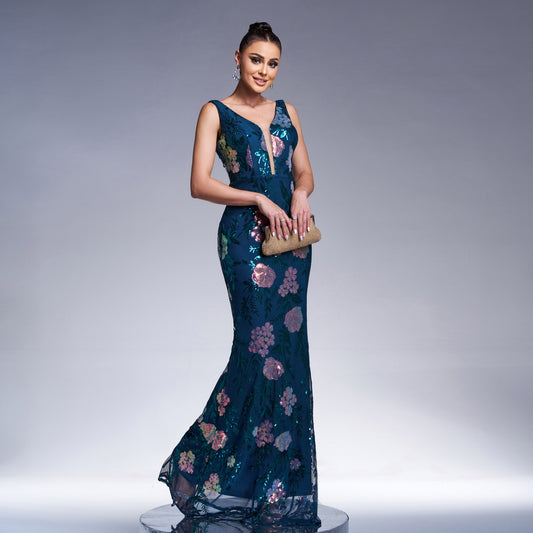 Women's Elegant Sexy Sleeveless Sequins Party Dress Dresses