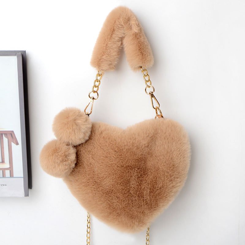 Attractive Versatile Classy Cool Heart Heart-shaped Shoulder Bags