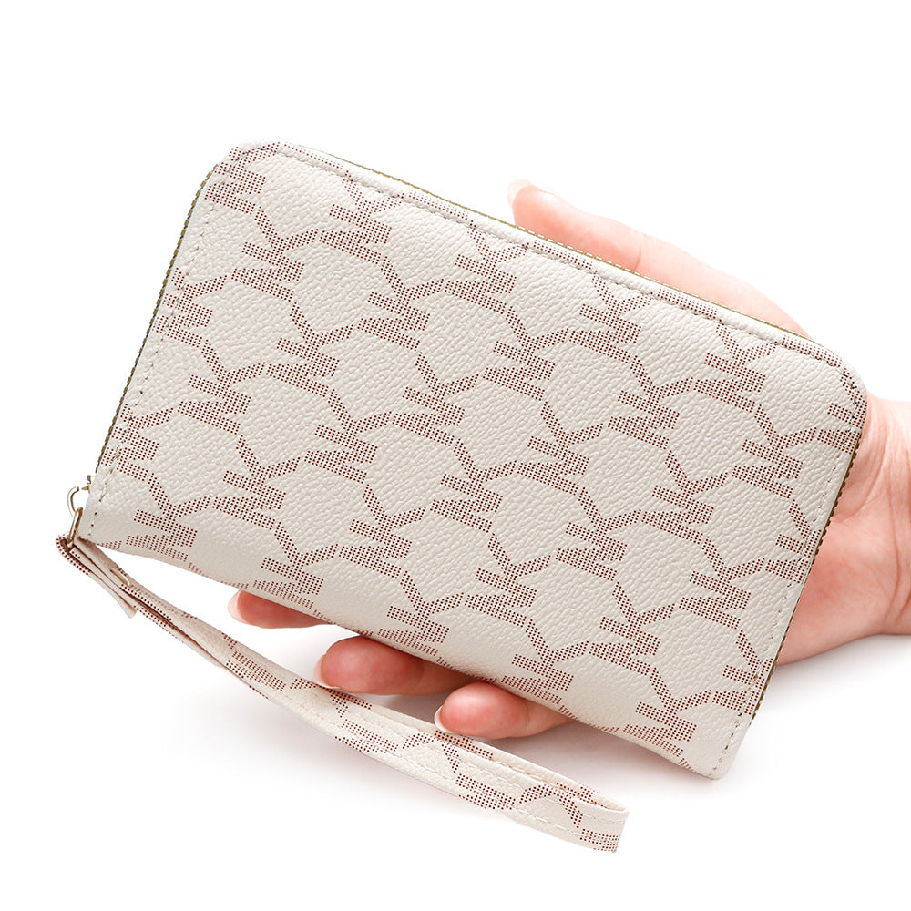 Women's Printed Commute Large Capacity Zipper Artistic Ladies Wallets