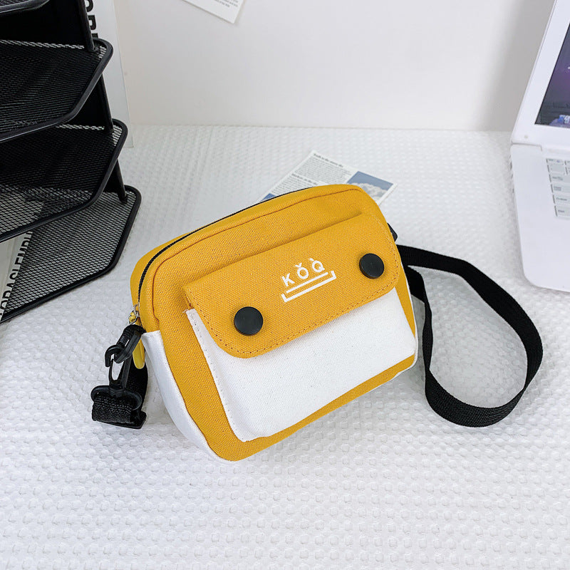 Women's Fashion Style Canvas Korean Mobile Shoulder Bags