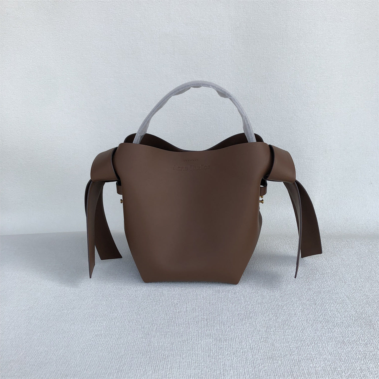 Fashion Women's Niche Cowhide Minimalist Bowknot Small Square Bags