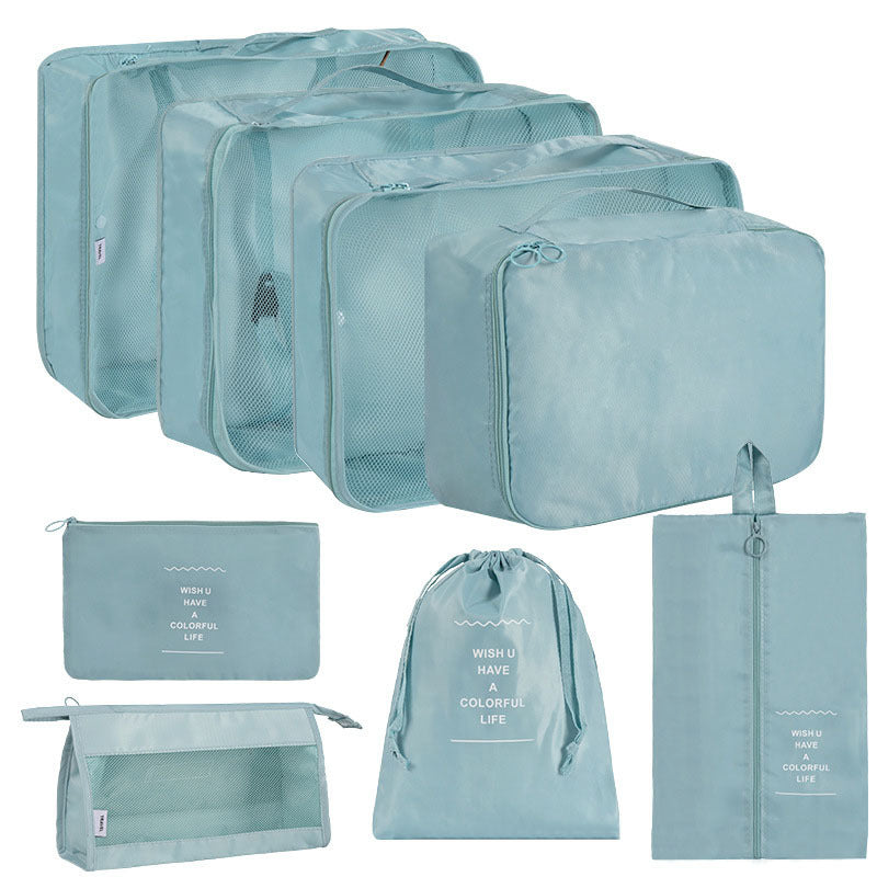 Korean Buggy Set Large Capacity Clothing Shoes Cosmetics Travel Bags