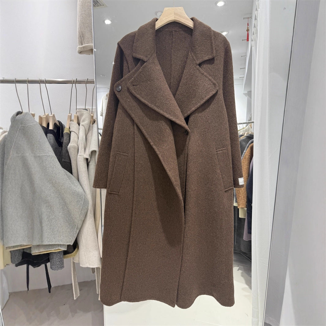 Women's Design Sense Hepburn Style Scarf Collar Coats