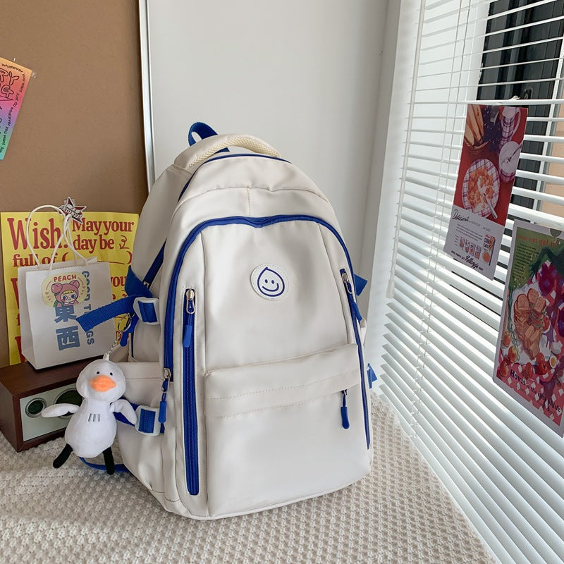 Style College Female Nylon Junior High Backpacks