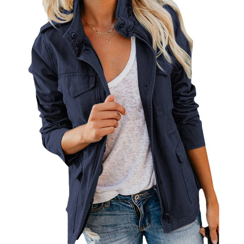 Slim Fit Fashion Fashionmonger Solid Color Jackets