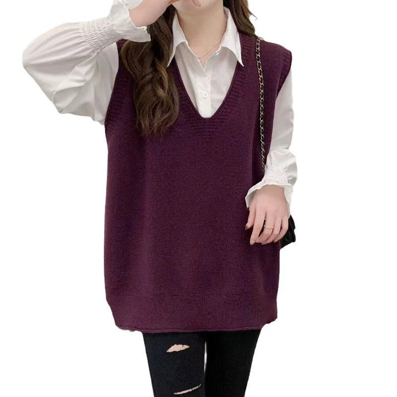 Women's Dress Idle Style Knitted For Simple Women's Vest