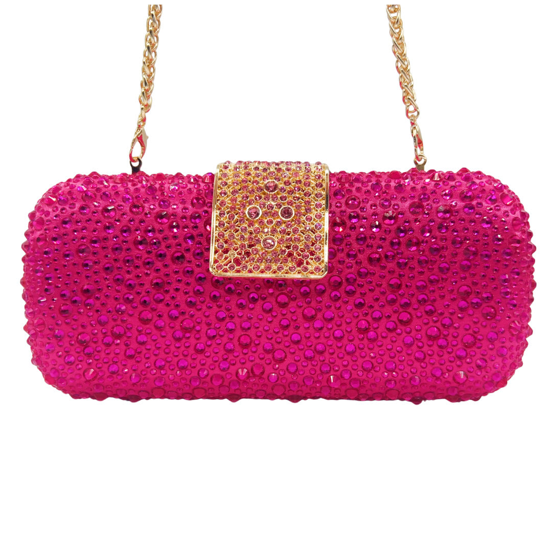 Women's Light Luxury Shiny Double-sided Hot Hand-held Evening Bags