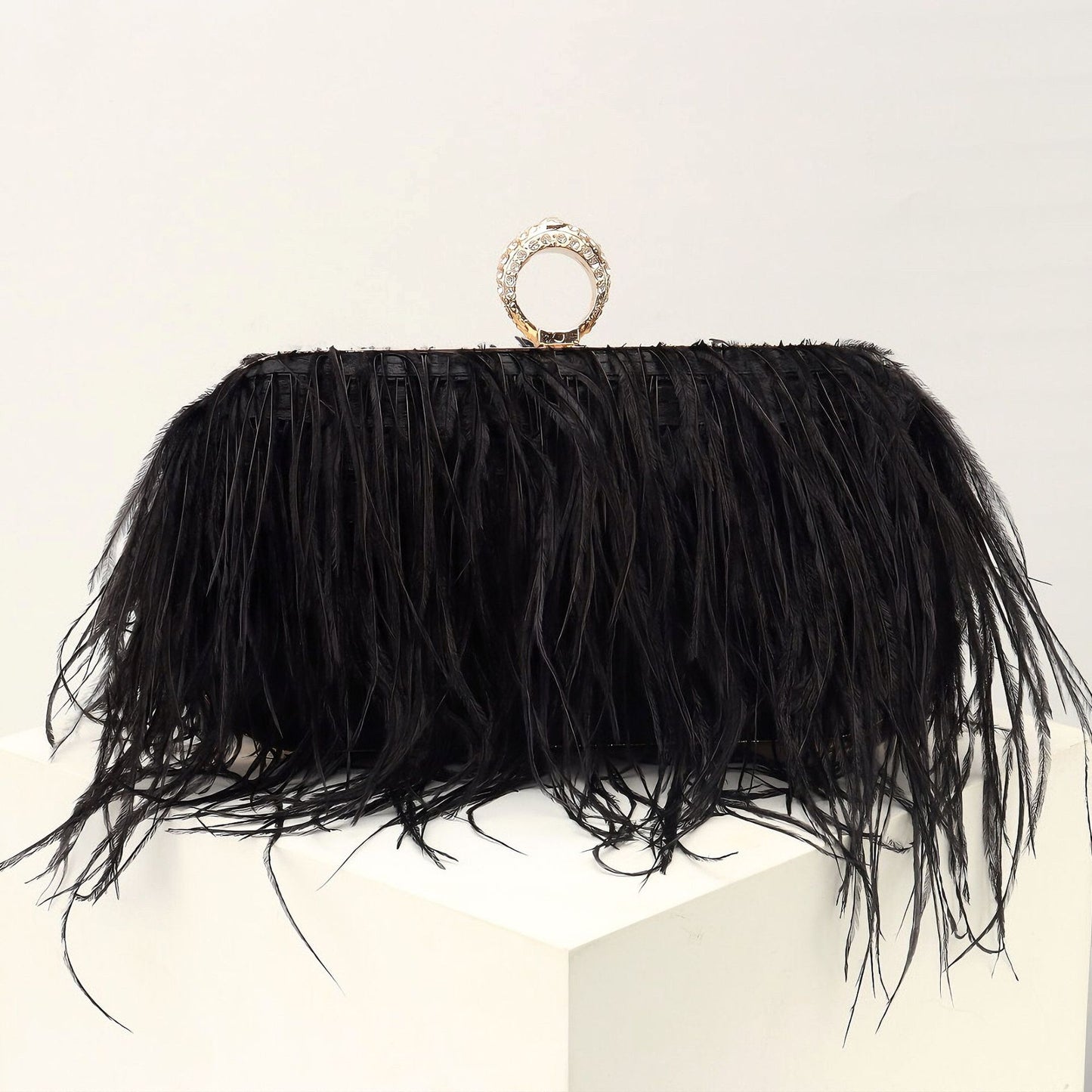 Unique Attractive Pretty Box Chain Veet Evening Bags