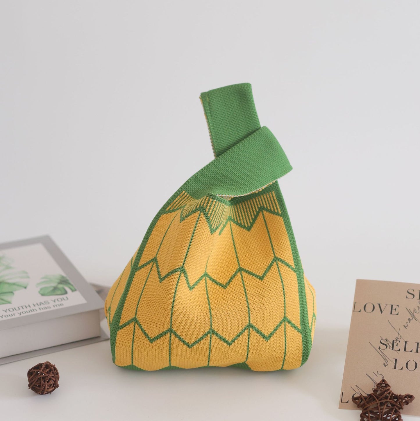 Women's Stylish Knitted Woven Vest Simple Handbags