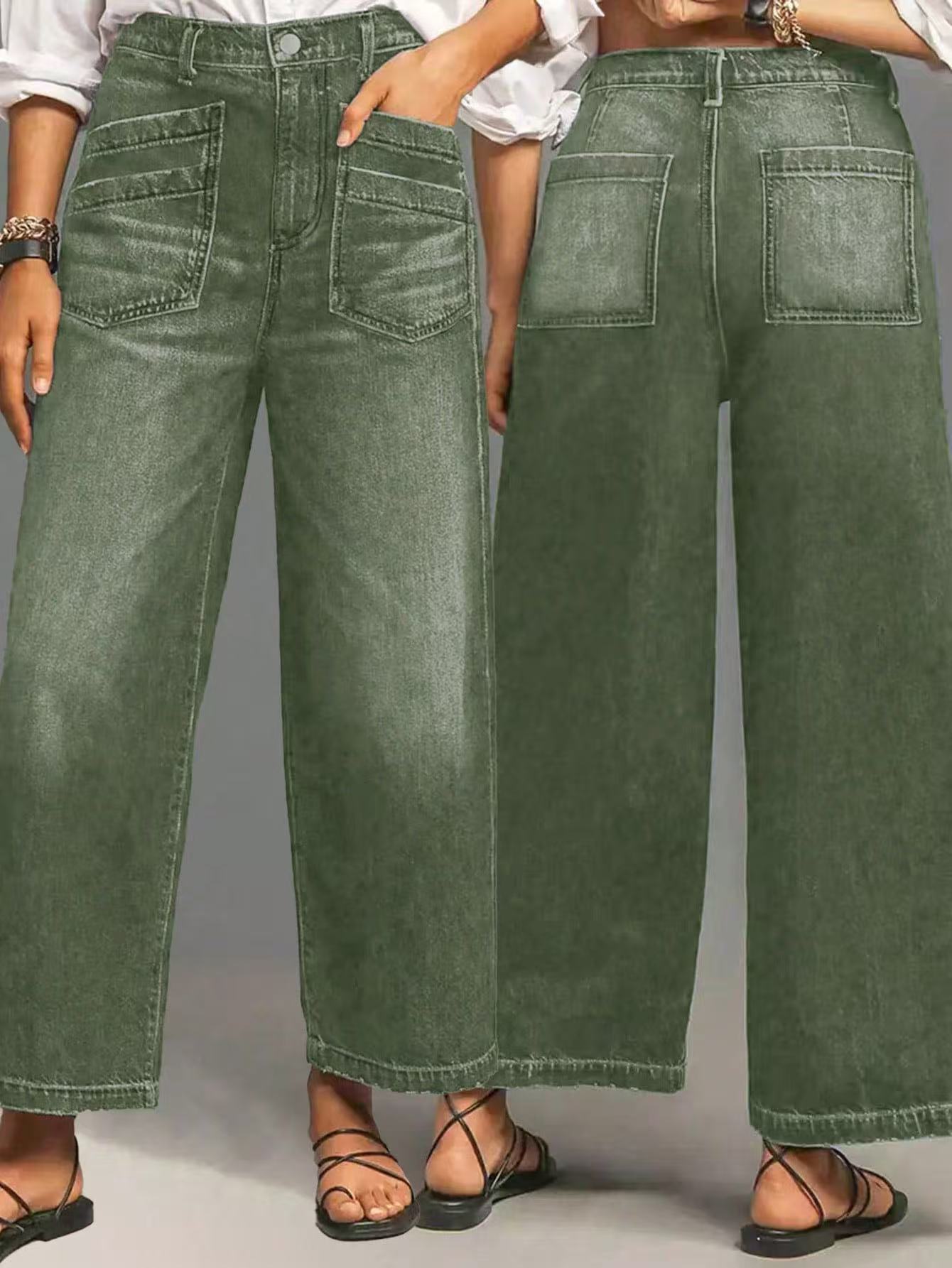 Loose Wide Leg Summer Trousers Fashion Personality Trendy Ladies Retro Jeans