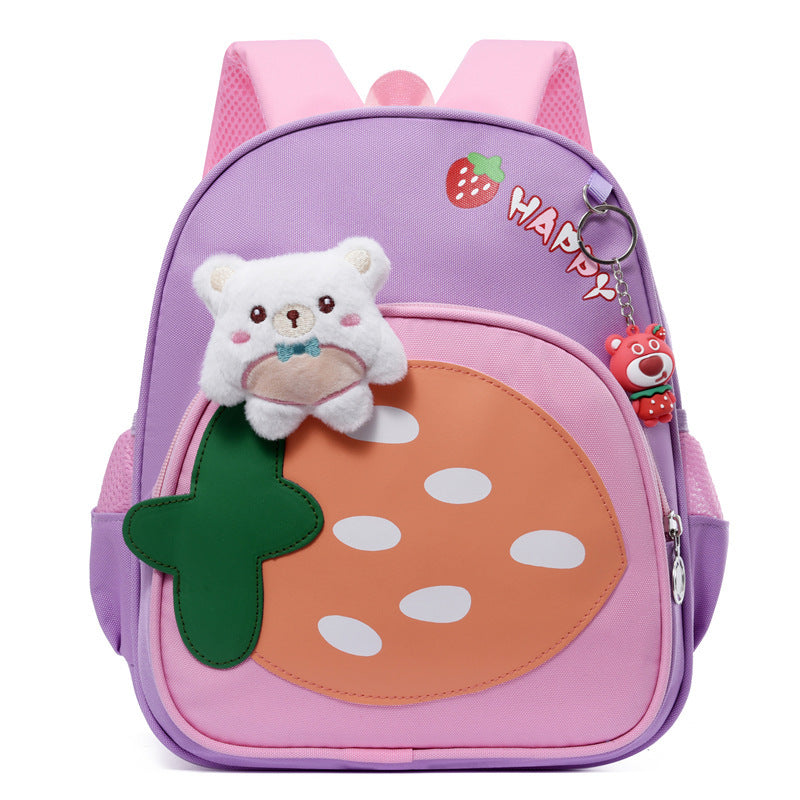 Children's Female Cartoon Cute Spine Protection Printing Backpacks