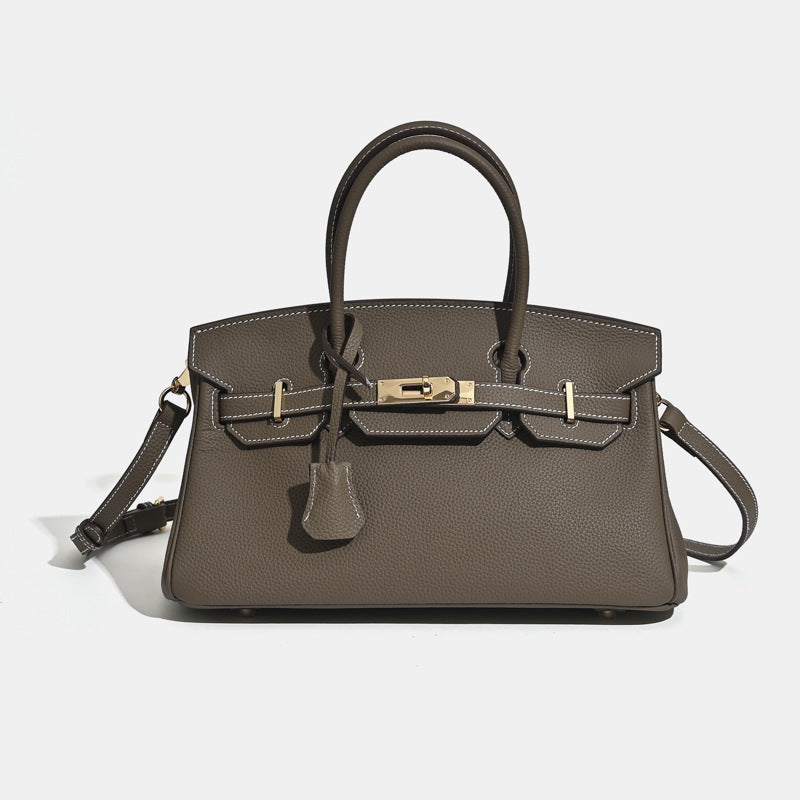 Popular Women's Fashionable Commuter Layer Cowhide Bags