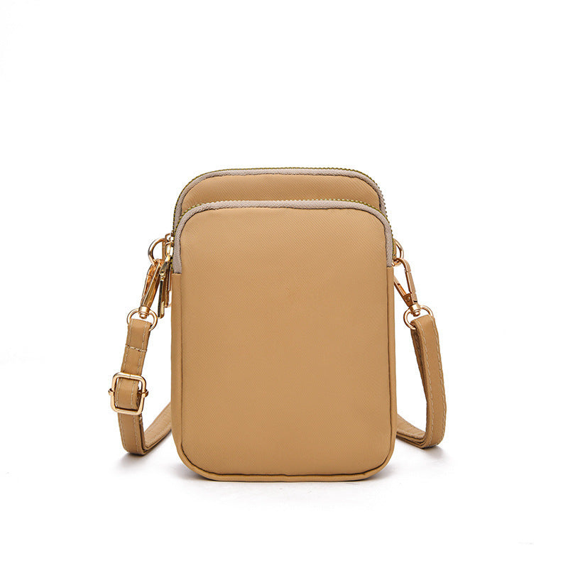 Women's Nylon Mobile Lightweight Fashion Mini Vertical Phone Bags