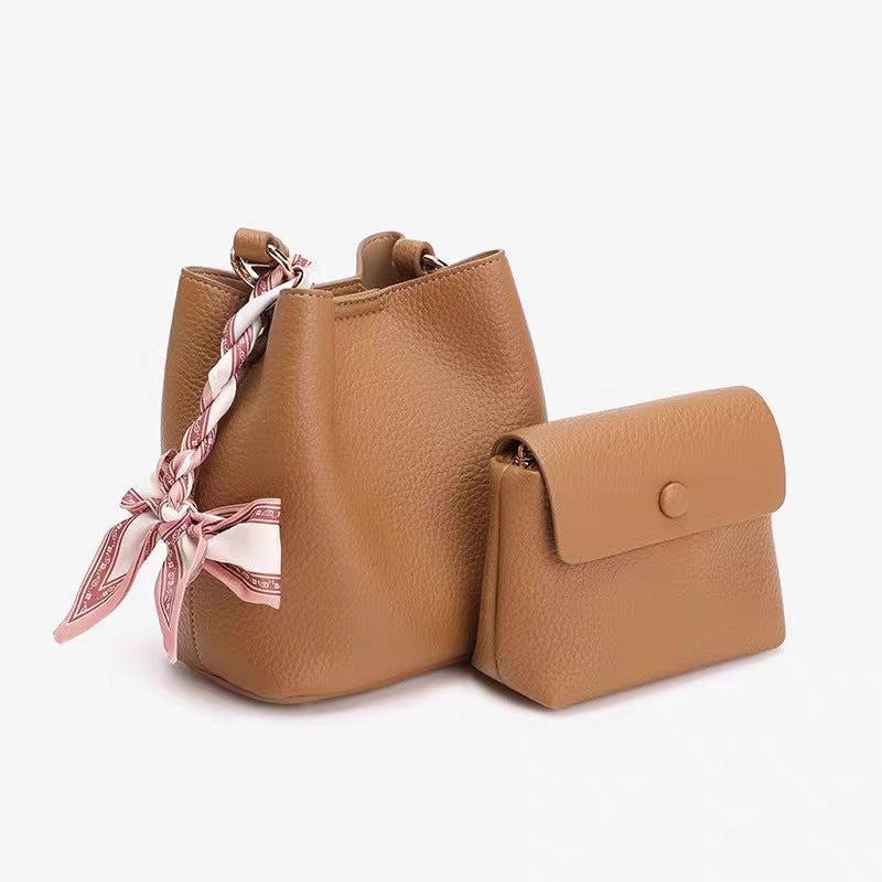 Woven Strap Bow Decoration Commuter Daily Light Shoulder Bags