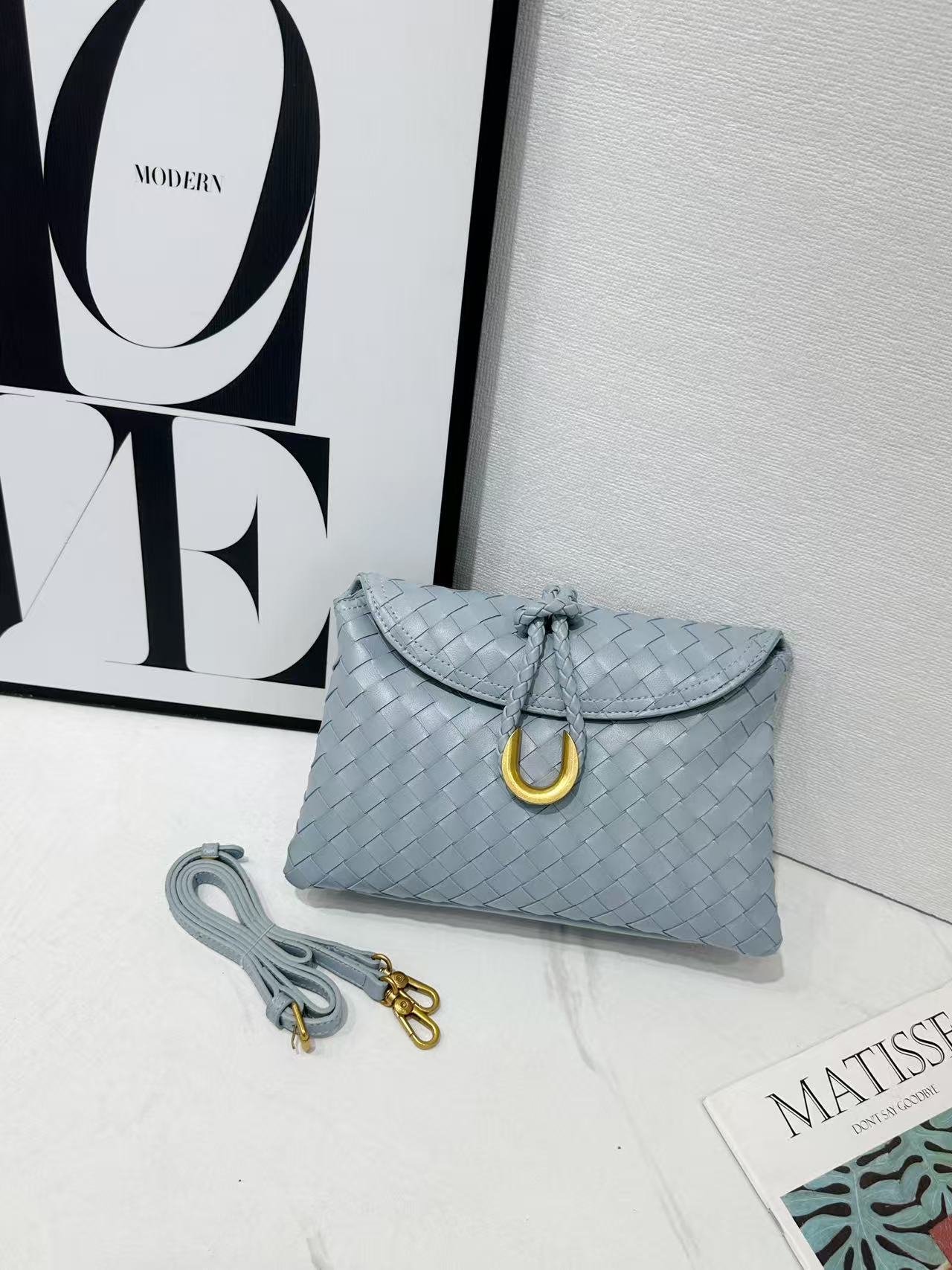 Casual Beautiful Classic Woven Dinner Envelope Small Square Bags