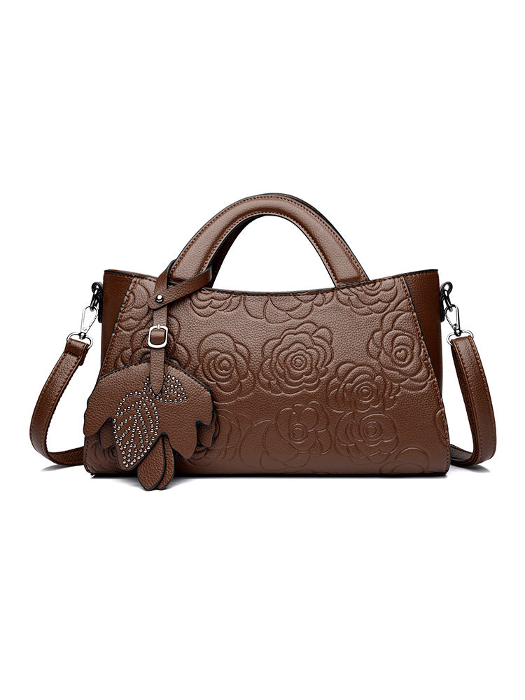 Slouchy New Embossed Texture Commuter Retro Handbags