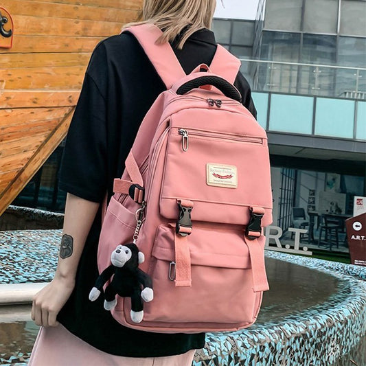 Men's French Large Capacity Female Junior High Backpacks