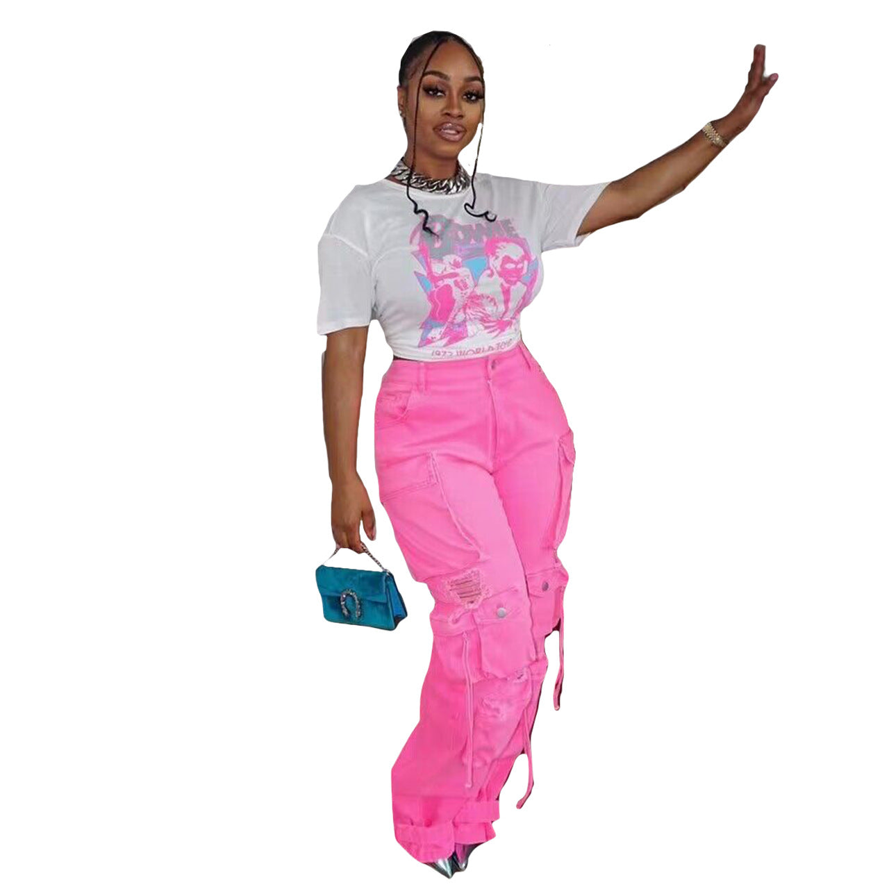 New Denim Stereo Trousers Retro Casual Jeans