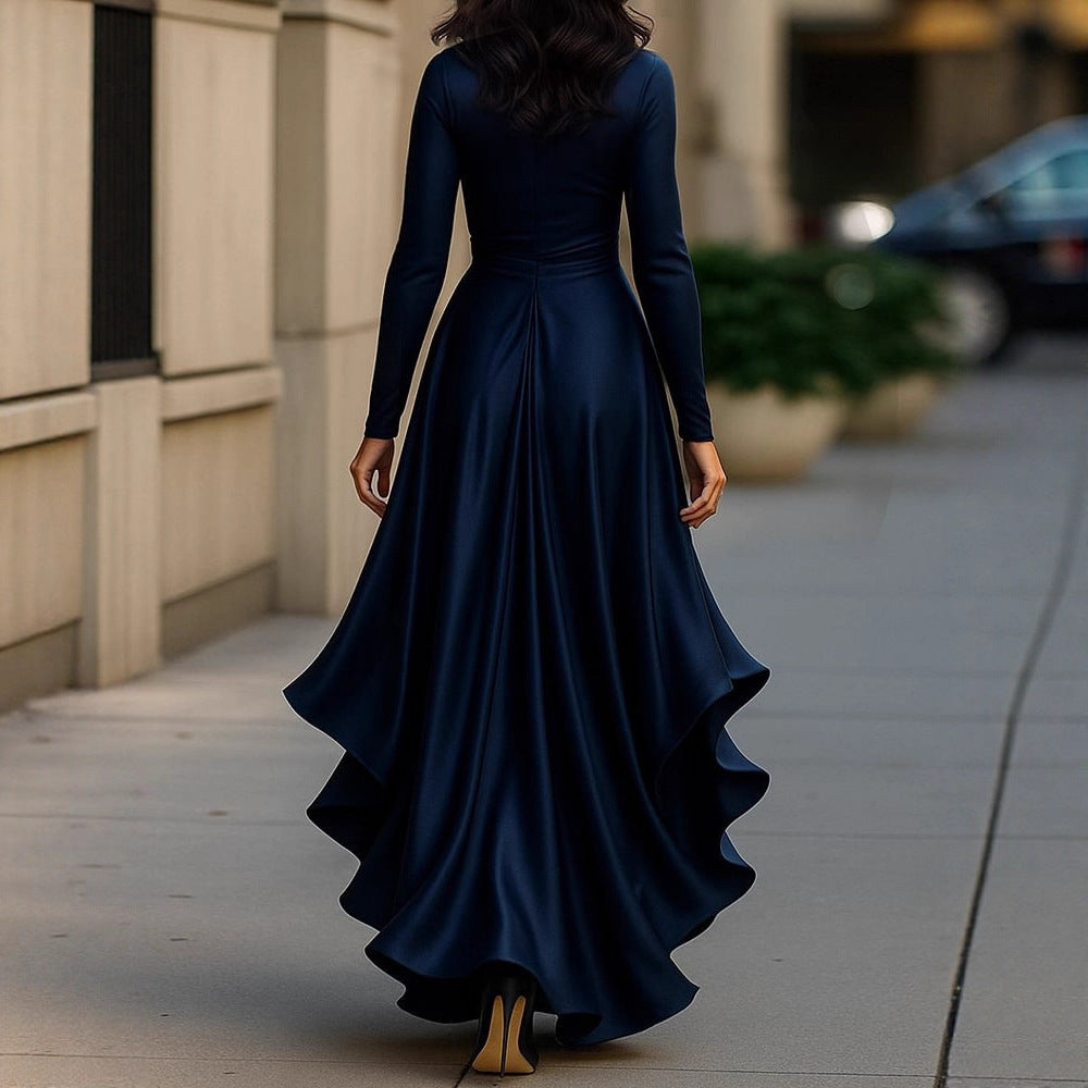 Women's Innovative Xi Overcoat Autumn Lotus Dresses