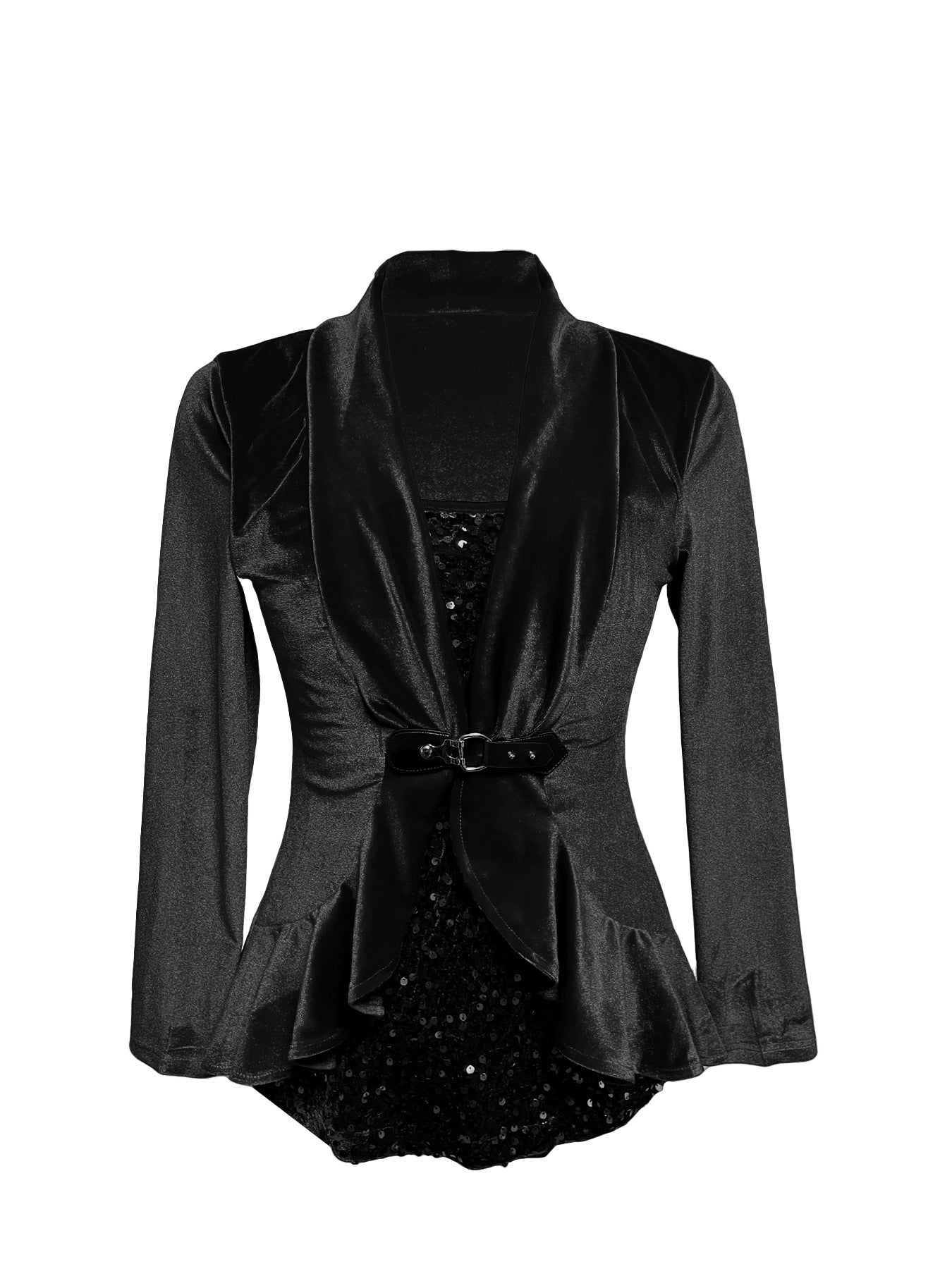 Slouchy Women's Sequin Stitching Two-piece For Women's T-shirt