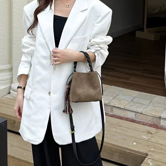 Beautiful Women's Basket High-grade Fashion Exquisite Bucket Bags