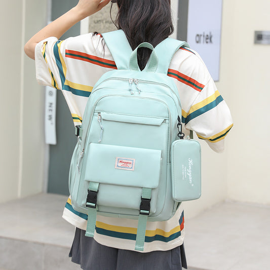 Women's Nylon Early High Large Capacity Korean Middle School Students' Schoolbags