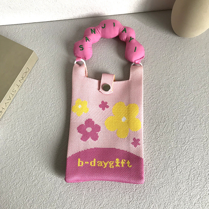Mobile Mini Knitted Shopping Environmental Protection Phone Bags