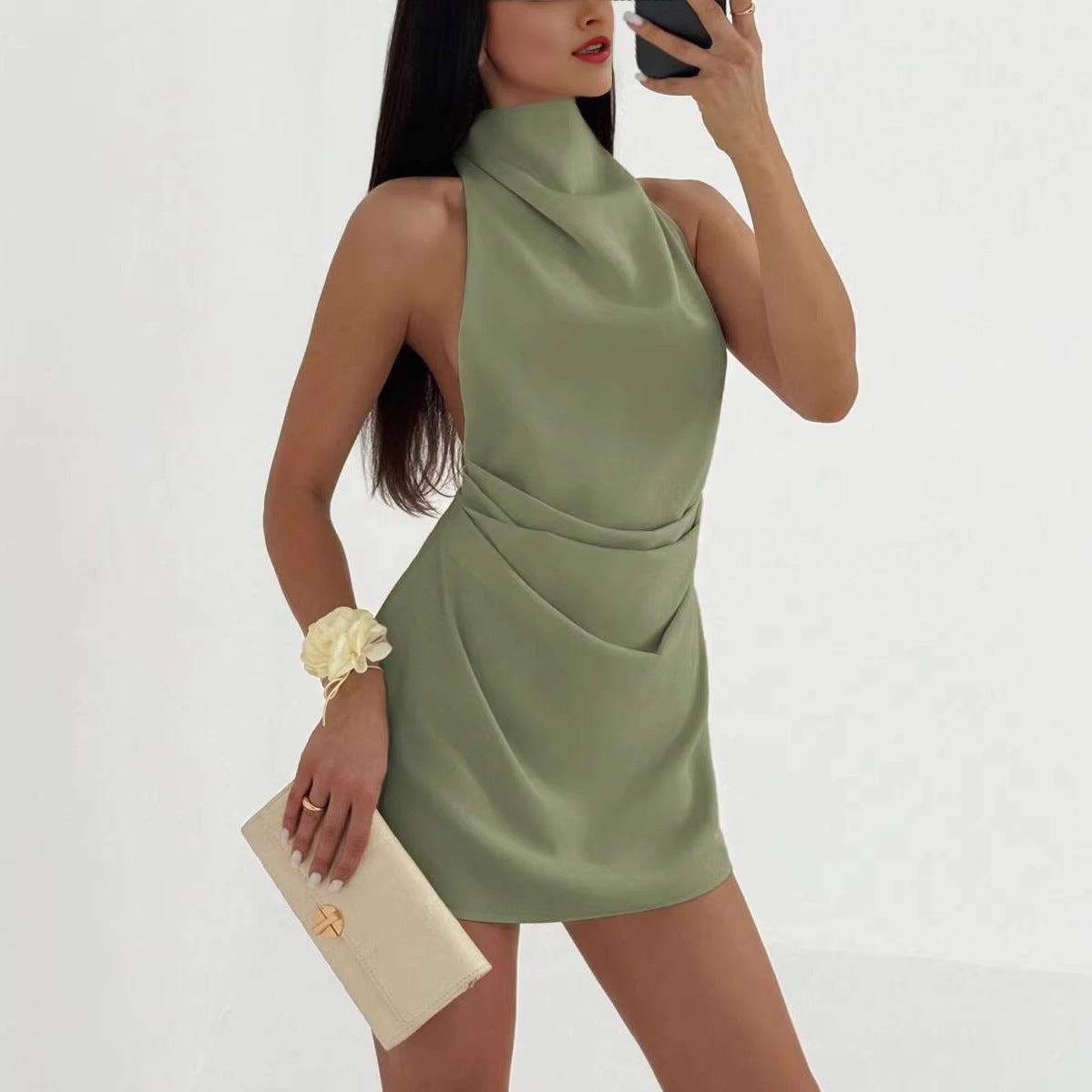 Creative Women's Summer Simple Party Backless Dress