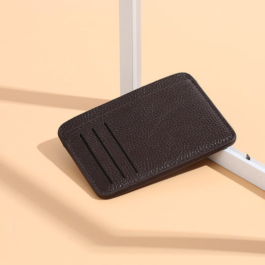 Men's Leather Multiple Slots Mini Short Card Holder