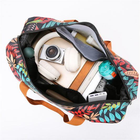 Women's Portable Simple Lightweight Waterproof Buggy Short Travel Bags