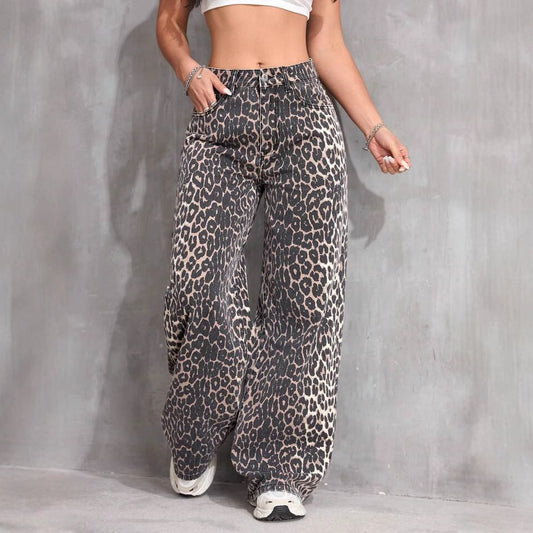 Straight Casual Trousers Spring American Retro Women's Jeans