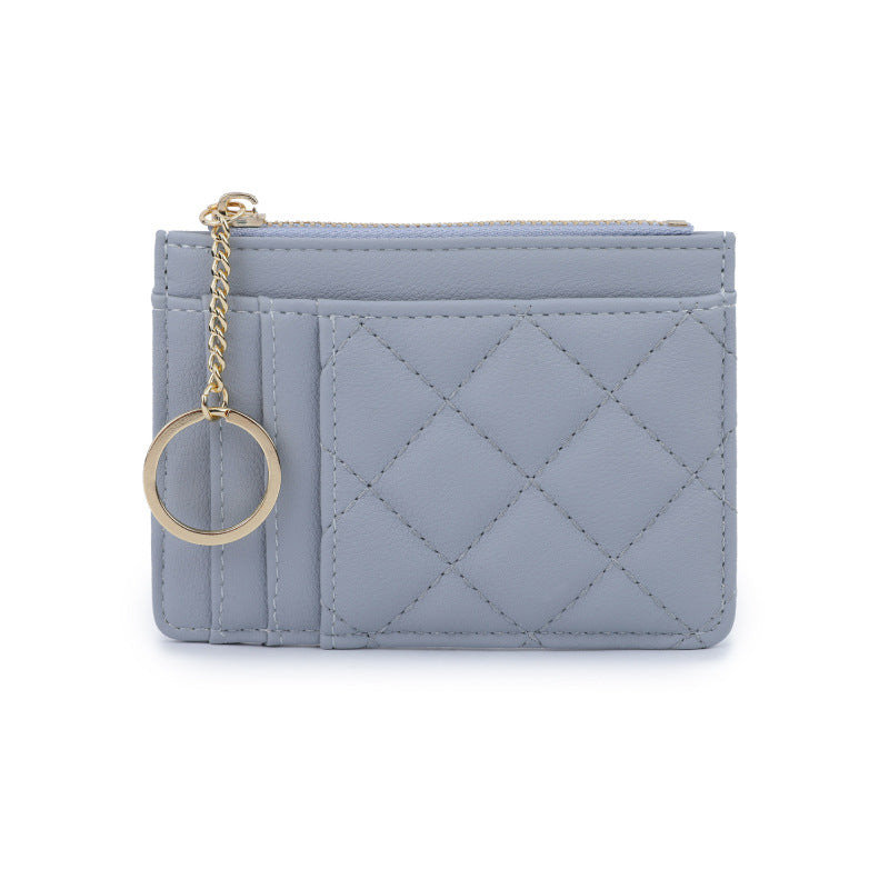 Women's High-grade Classic Style Rhombus Multiple Slots Card Holder