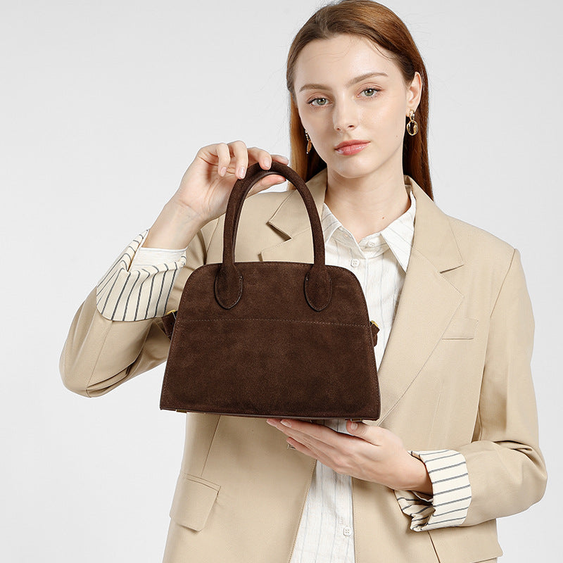 Female Niche High Sense Suede Hand Tote Bags