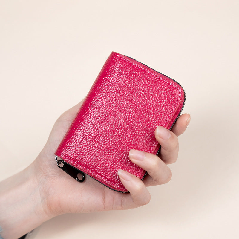 Lychee Pattern Large Capacity Multiple Slots Card Holder