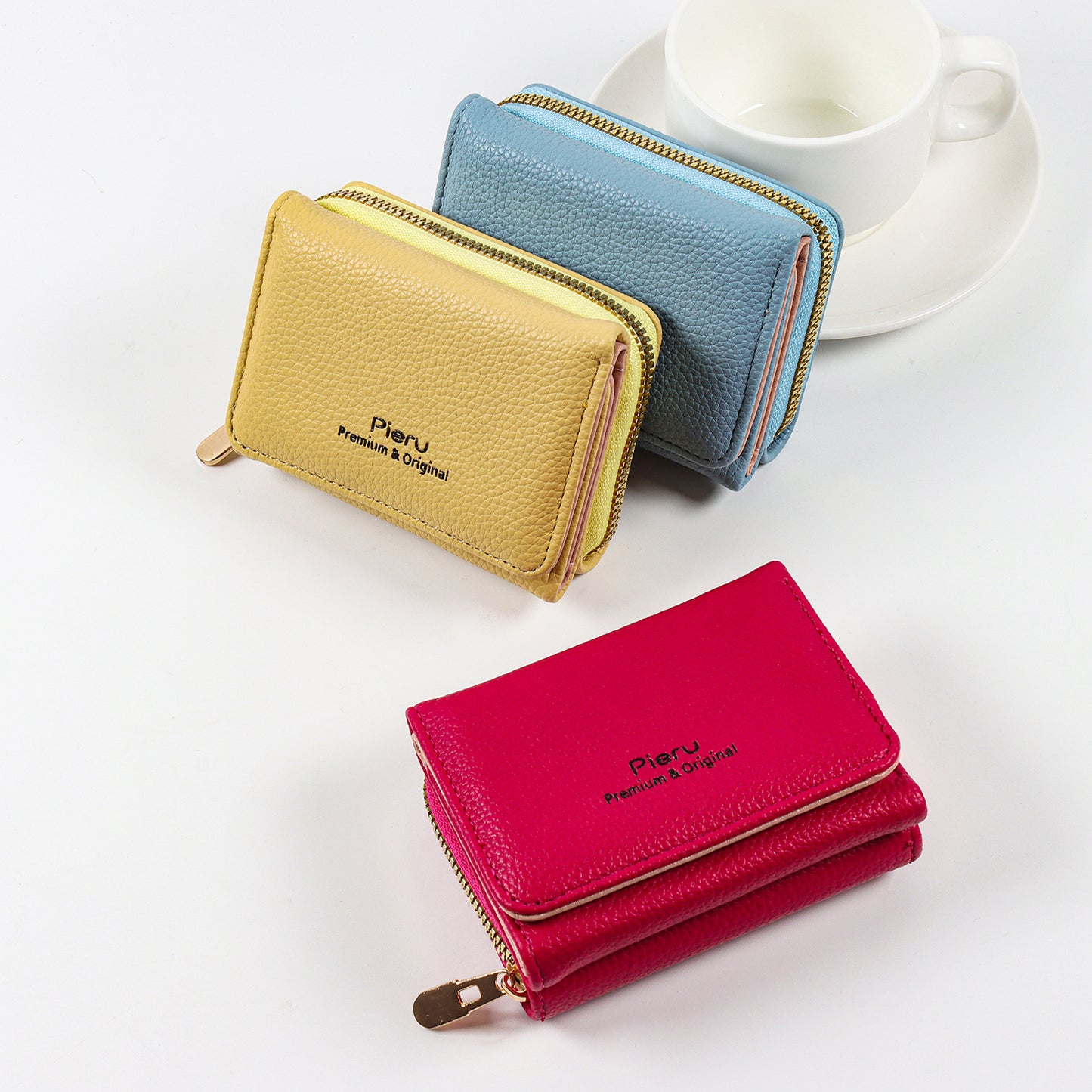 Women's Short Korean Zipper Simple Multifunctional Ladies Wallets