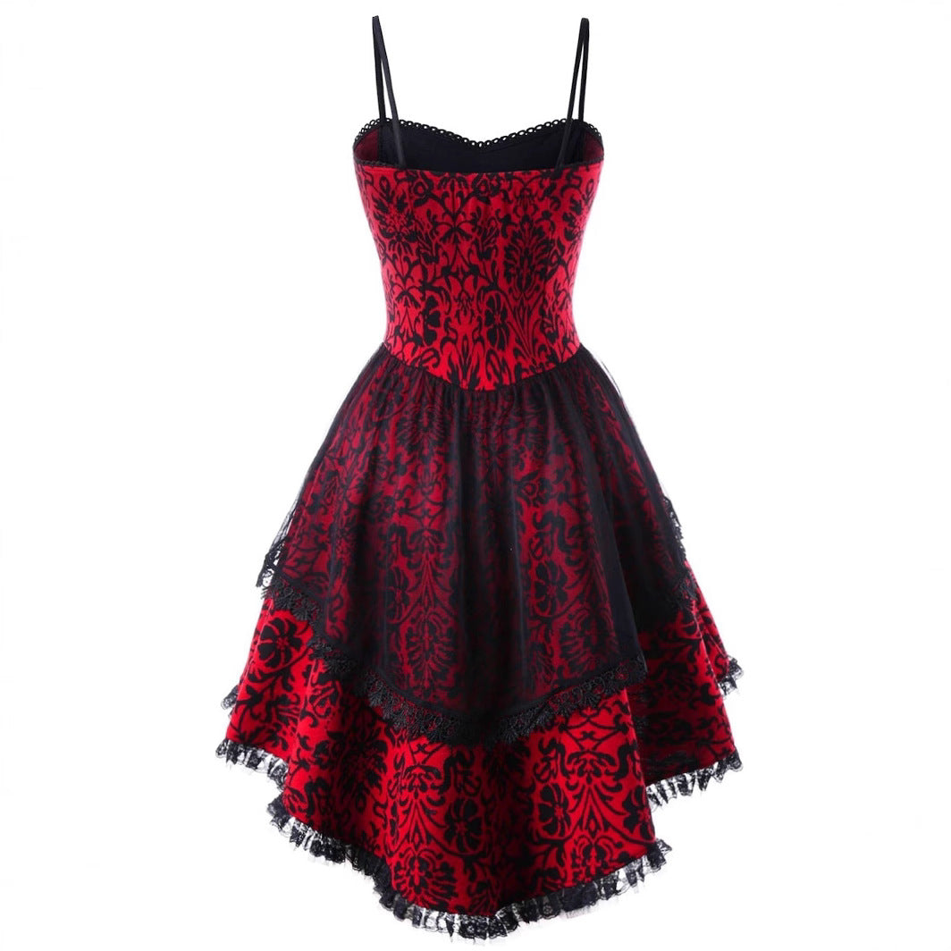 Women's Dress Lolita Sling Lace Irregular Big Plus Size