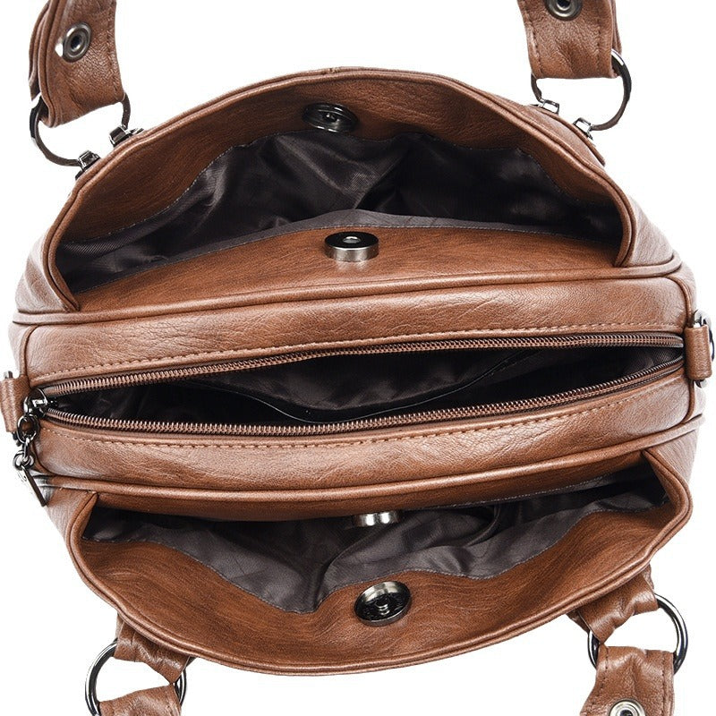 Women's Sheepskin High Texture Genuine Leather Mother Handbags