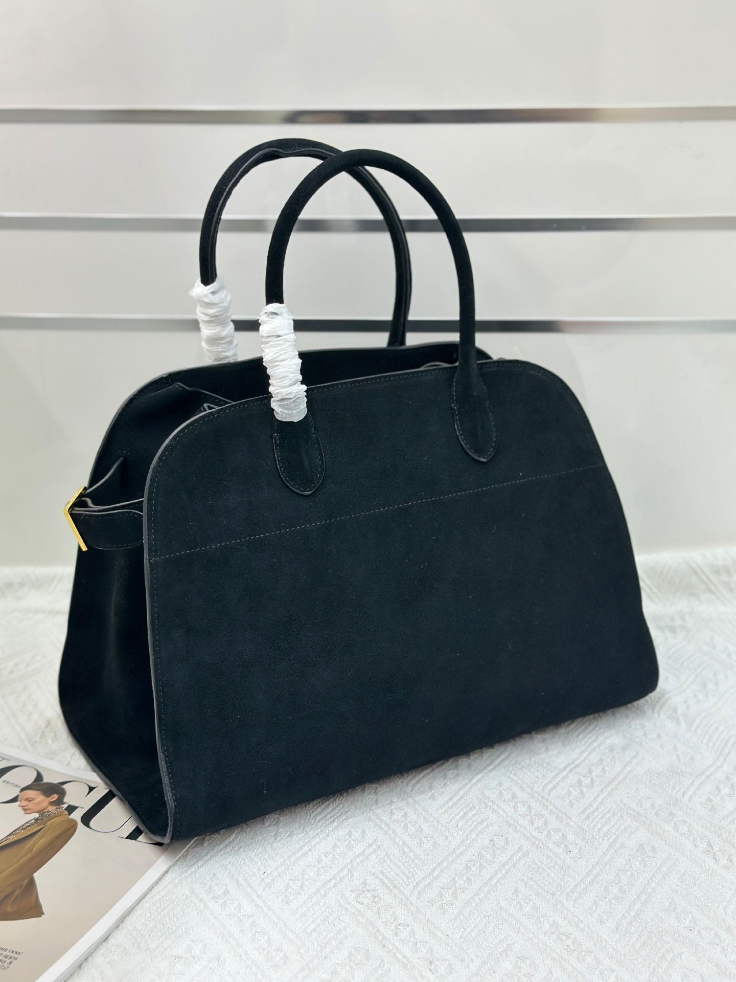 Women's Frosted Suede Large Capacity Fashion Commuter Tote Bags