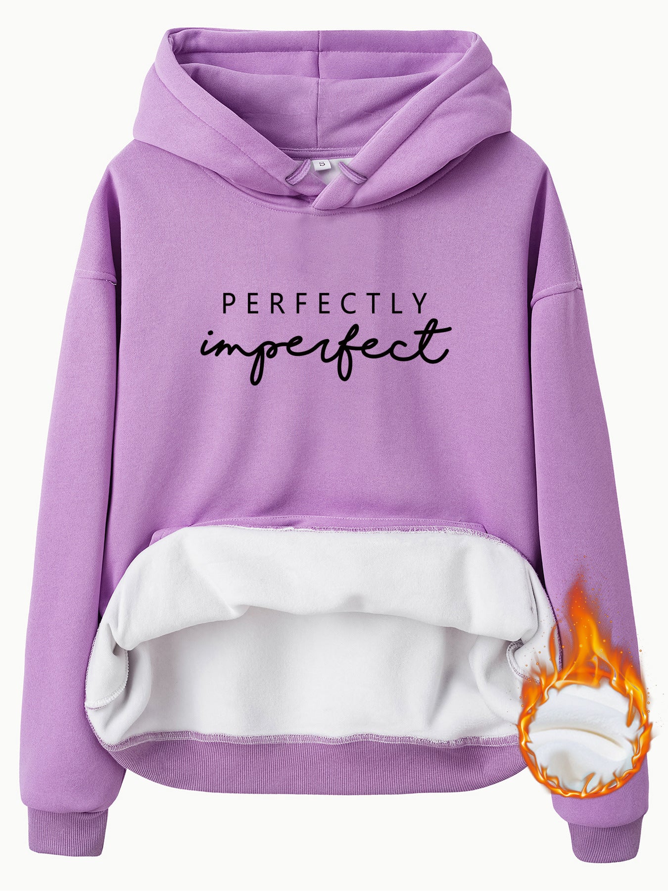Women's European Kangaroo Pocket Hooded Long Sleeve Fleece Women's Sweater, Sweater