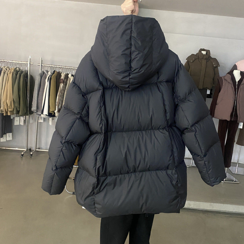 Women's Fashion White Duck Down Casual Bread Jackets
