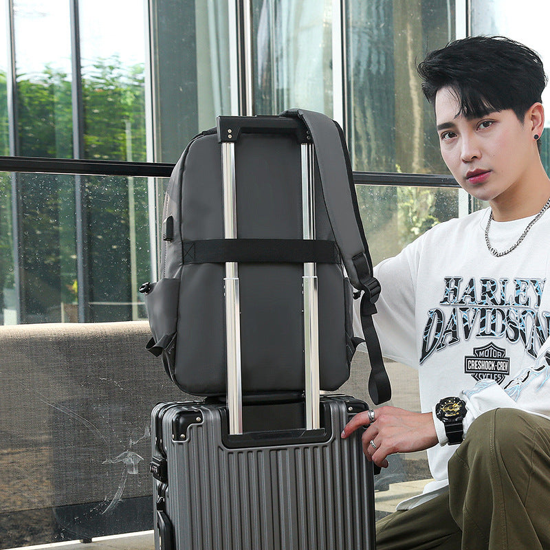 Men's Printed Oxford Cloth Computer Leisure Travel Bags