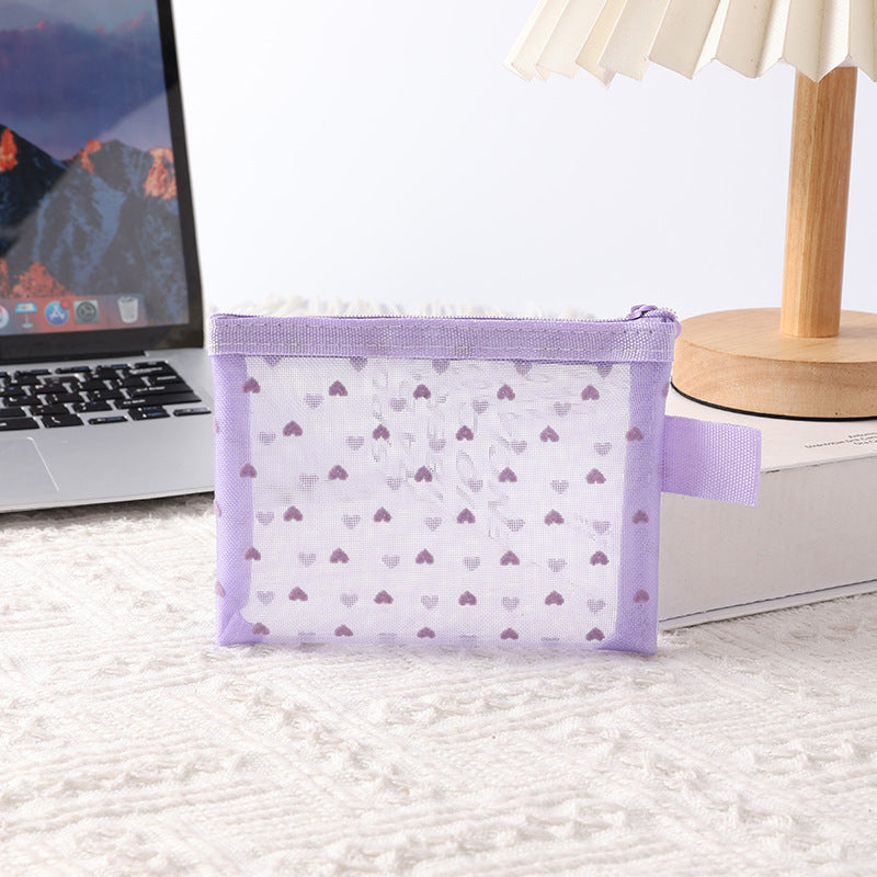Portable Breathable Transparent International Storage Taro Cosmetic Bags