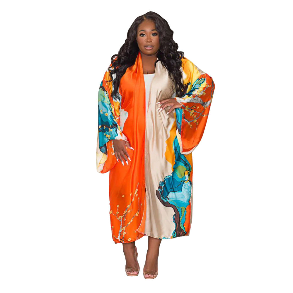 Women's Artificial Silk Fashion Casual Trench Coats