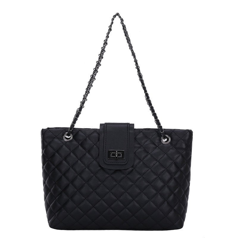 Women's Fashion Underarm Diamond Embroidery Thread Chain Tote Bags