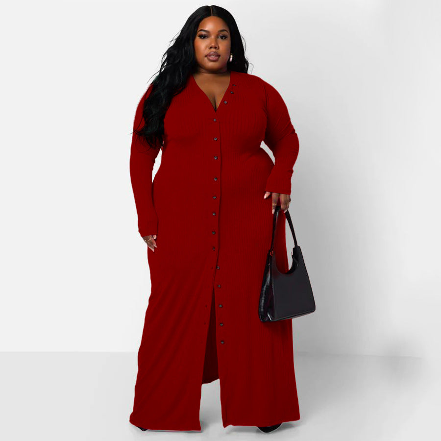 Women's Sexy Sunken Stripe Split Dress Dresses
