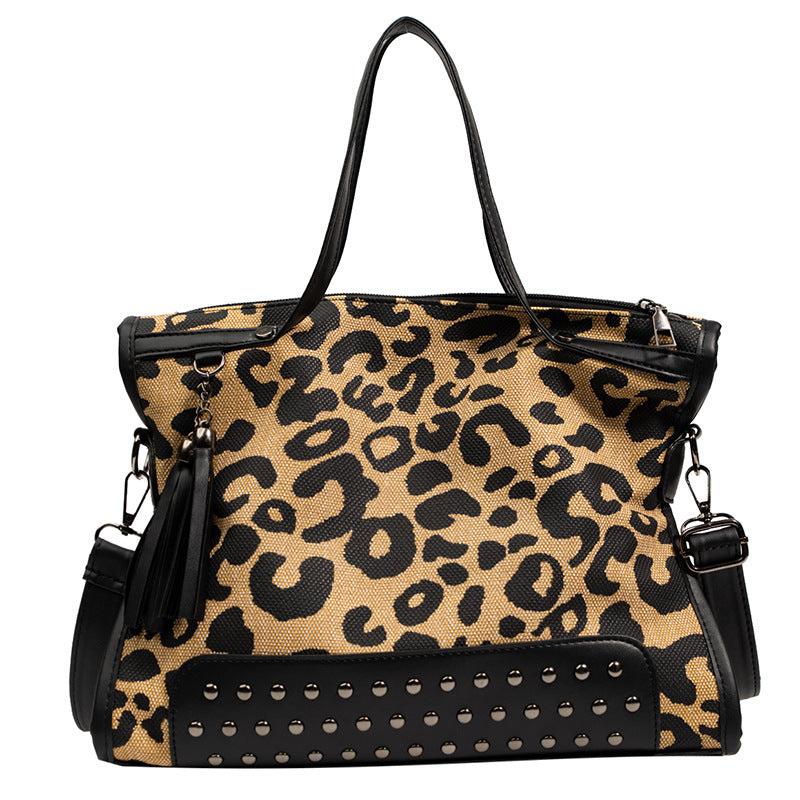 Women's Fashionable Leopard Print Style Commuter Bags