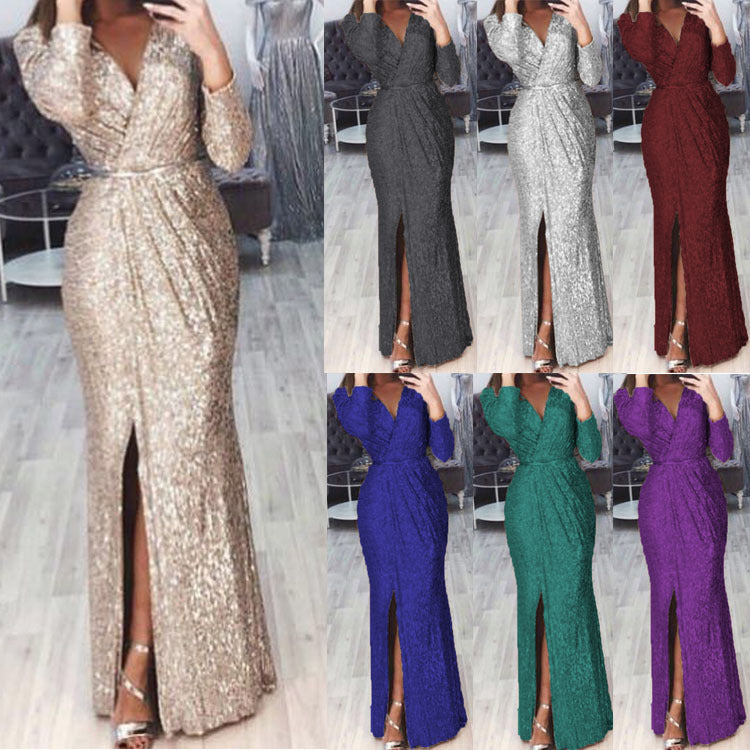 Sparkling Affordable Luxury Dinner Party Host Grand Performance Catwalk Dress